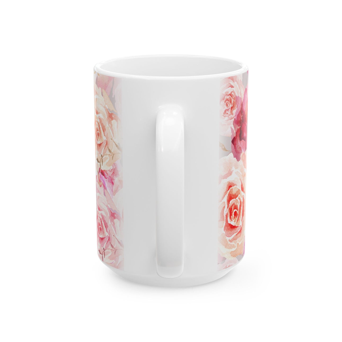 Bohemian Rose Ceramic Mug - 11 oz. & 15 oz. options