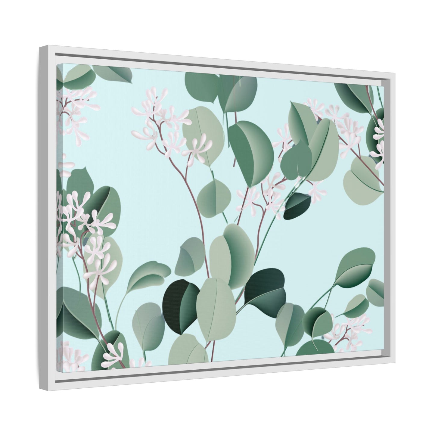 Spa Day Framed Matte Canvas Art - Multiple Frame Colors & Size Options