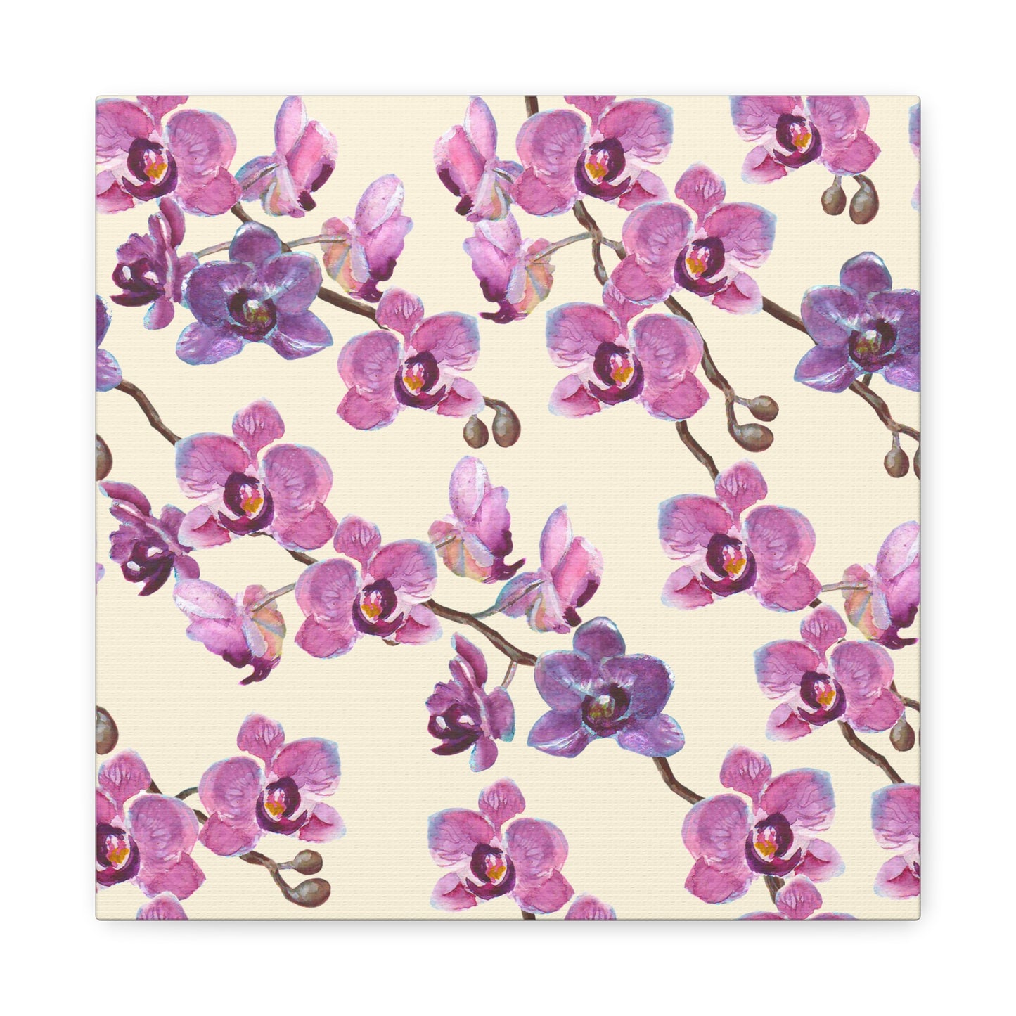 Vanilla Orchid Canvas Art Print - Multiple Sizing Options - Floral Canvas Wall Art, Orchid Print Decor for Home or Office, Gift for Flower Lovers, Mother's Day, Housewarming Decoration