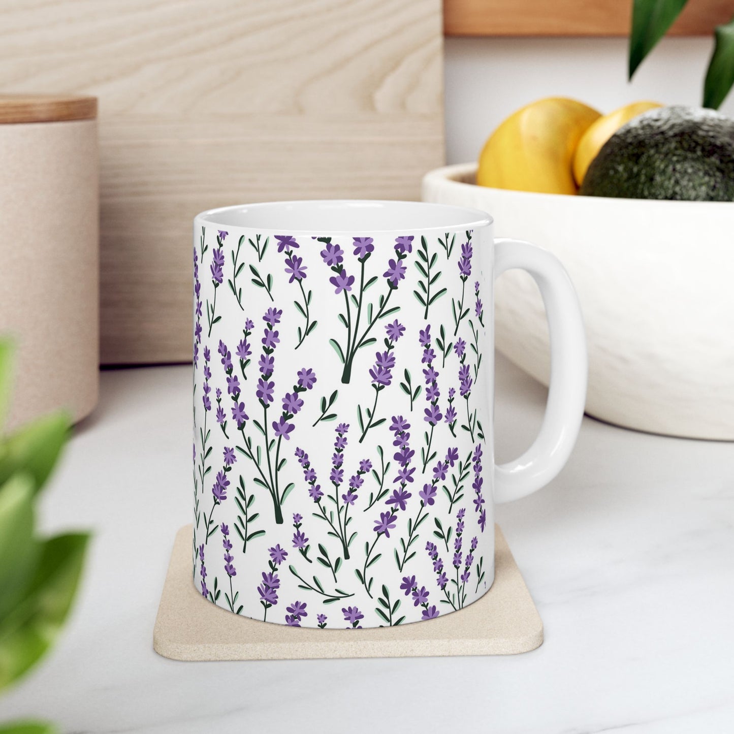 Lavender Ceramic Mug - 11 oz. & 15 oz. options