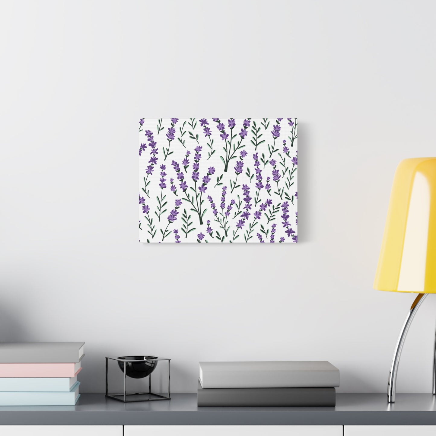 Lavender White Canvas Art Print - Multiple Sizing Options - Lavender Floral Canvas Wall Art, Lavender Home Decor, Gift for Her, Nature-Inspired Art