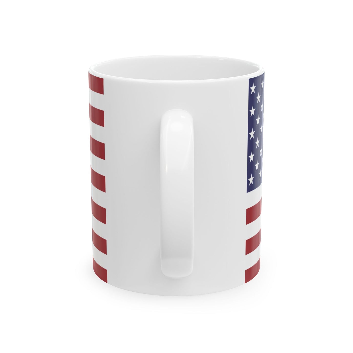 American Flag Mug - 11 oz. & 15 oz. size options - Patriotic Ceramic Mug | USA Flag Design for Coffee Lovers, 4th of July Gift, Home Decor, Tea Drinkware, Independence Day Celebration