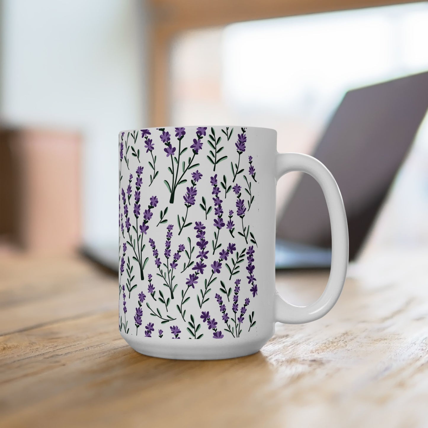 Lavender Ceramic Mug - 11 oz. & 15 oz. options