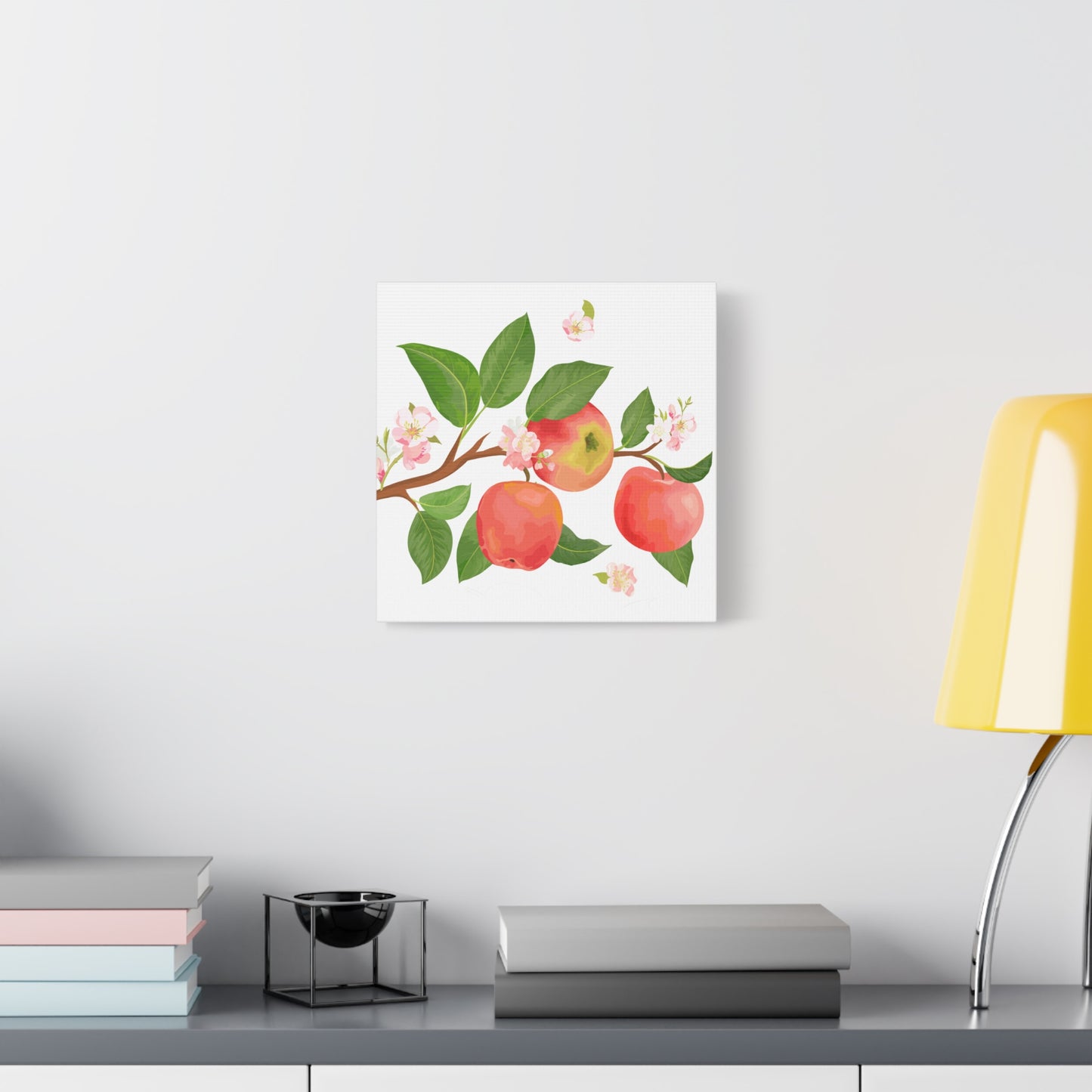 Apple Harvest Canvas Art Print - Multiple Sizing Options- Apple Blossom Canvas Art Print | Floral Wall Decor, Home Decoration, Gift for Nature Lovers, Spring Art