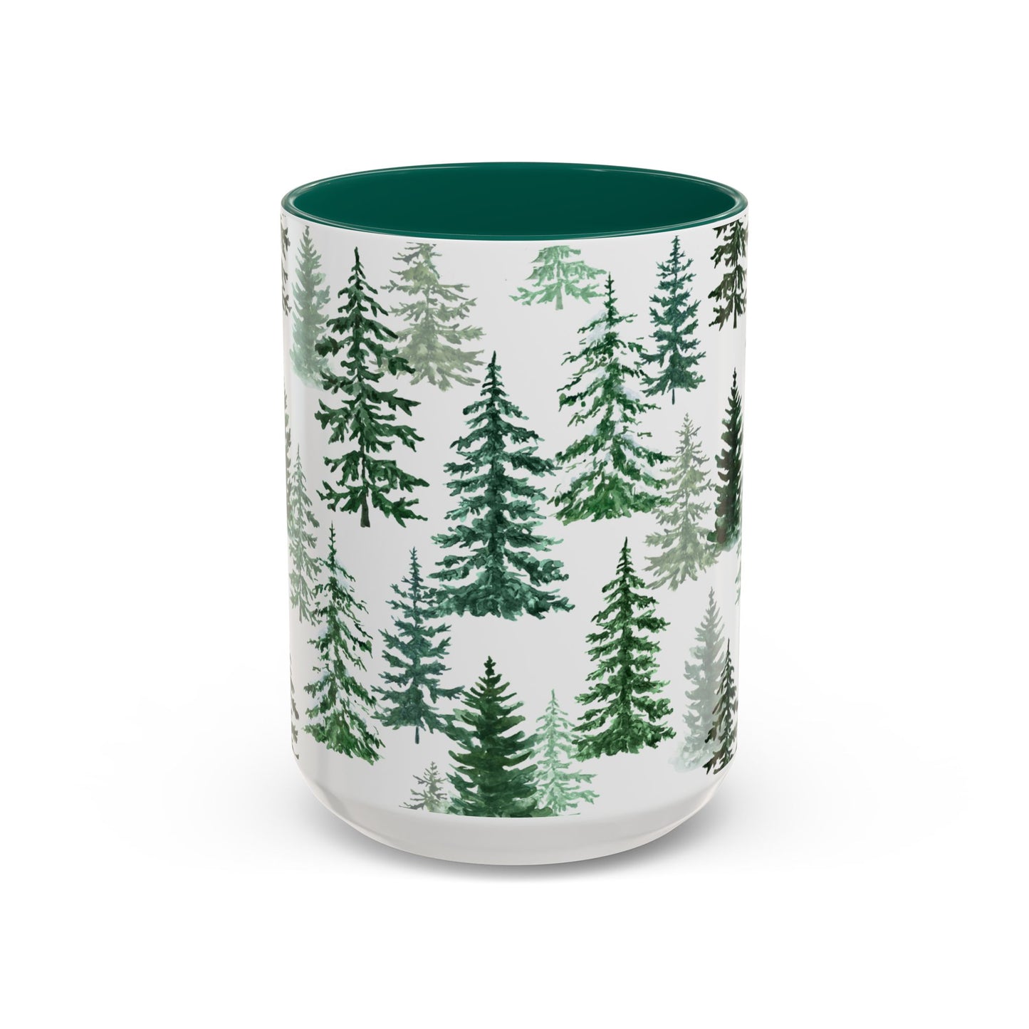 Fraser Fir Mug, 11 oz. & 15 oz. size options, Black or Green options - Christmas Mugs, Winter Coffee Mug, Christmas Coffee Cup Gift