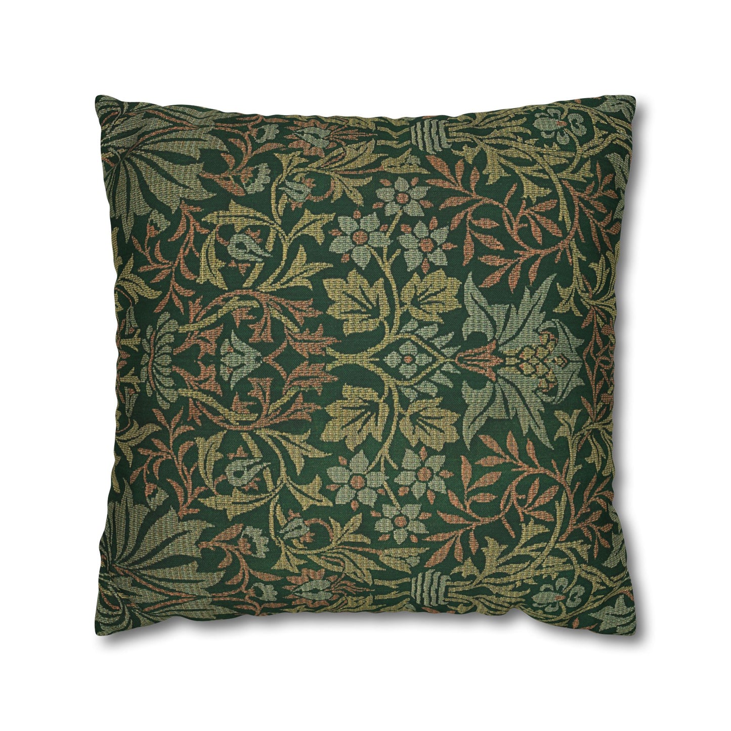 Flower Garden Printed Square Pillow Cover (no insert) - Multiple Sizes (14"x14", 16"x16", 18"x18", 20"x20"), Includes zipper closure