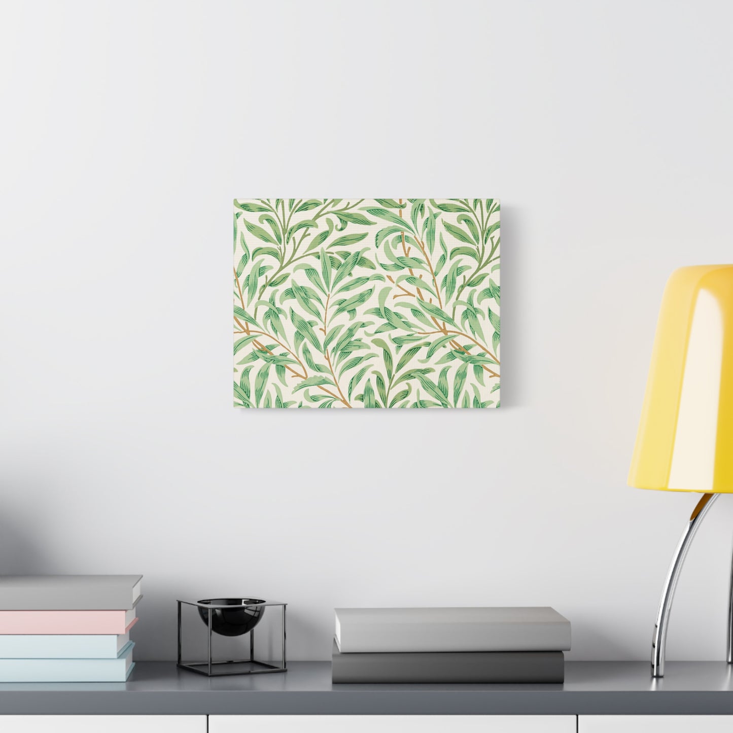 Willow Boughs Canvas Art Print - Multiple Sizing Options - Botanical Wall Art, Leafy Decor, Nature-Inspired Canvas, Modern Home Decor, Gift for Nature Lovers, Housewarming Gift