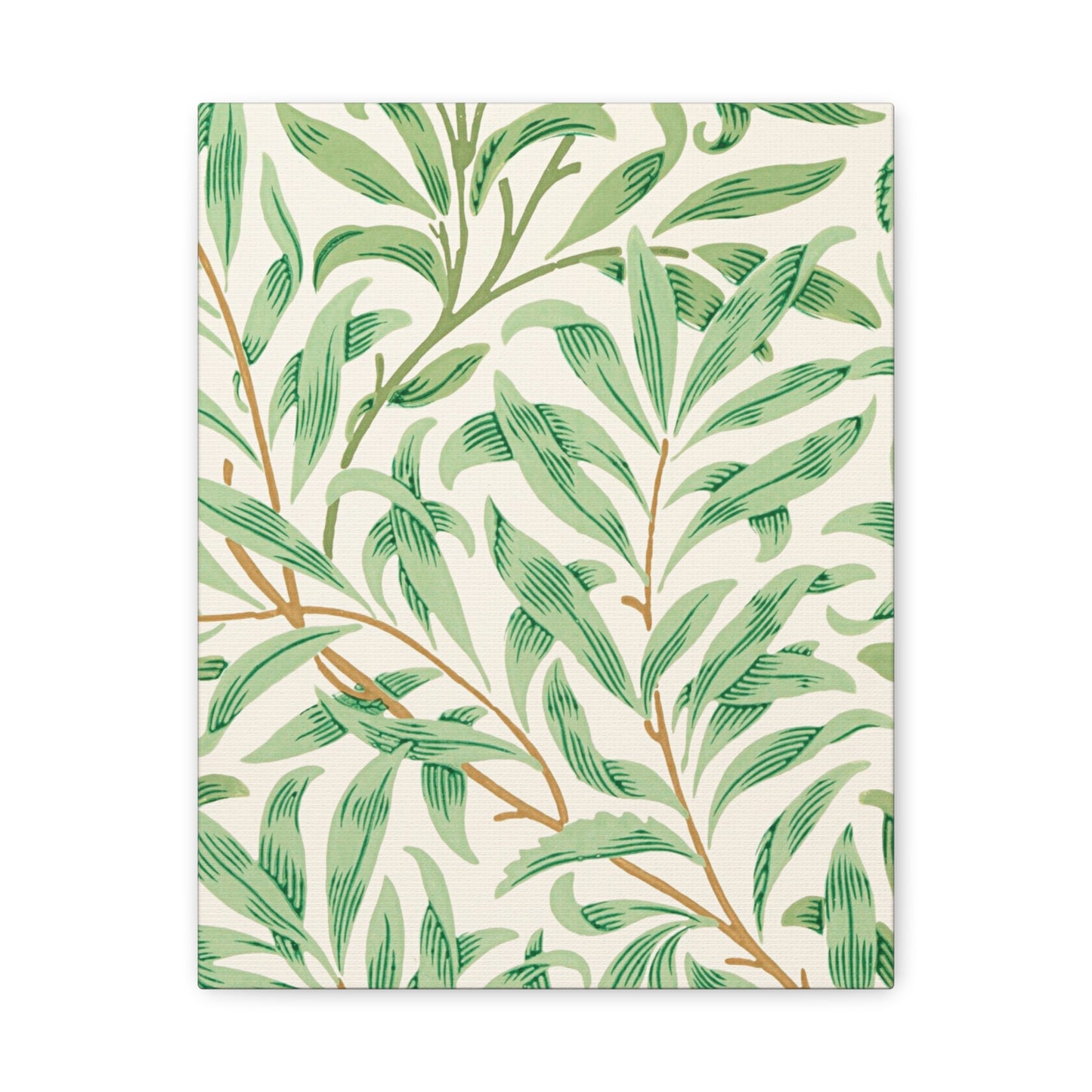 Willow Boughs Canvas Art Print - Multiple Sizing Options - Botanical Wall Art, Leafy Decor, Nature-Inspired Canvas, Modern Home Decor, Gift for Nature Lovers, Housewarming Gift
