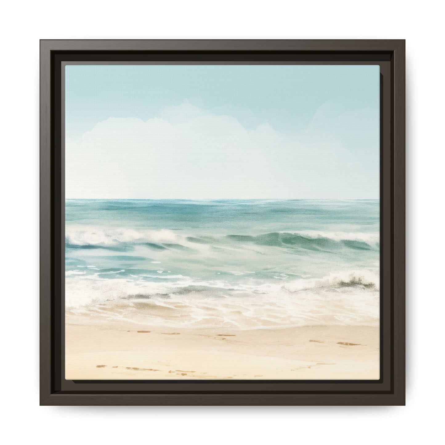 Ocean Breeze Framed Matte Canvas Art - Multiple Frame Color & Size Options