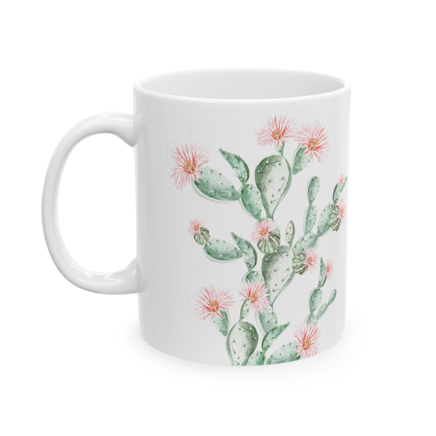 Cactus Flower Ceramic Mug - 11 oz. & 15 oz. options
