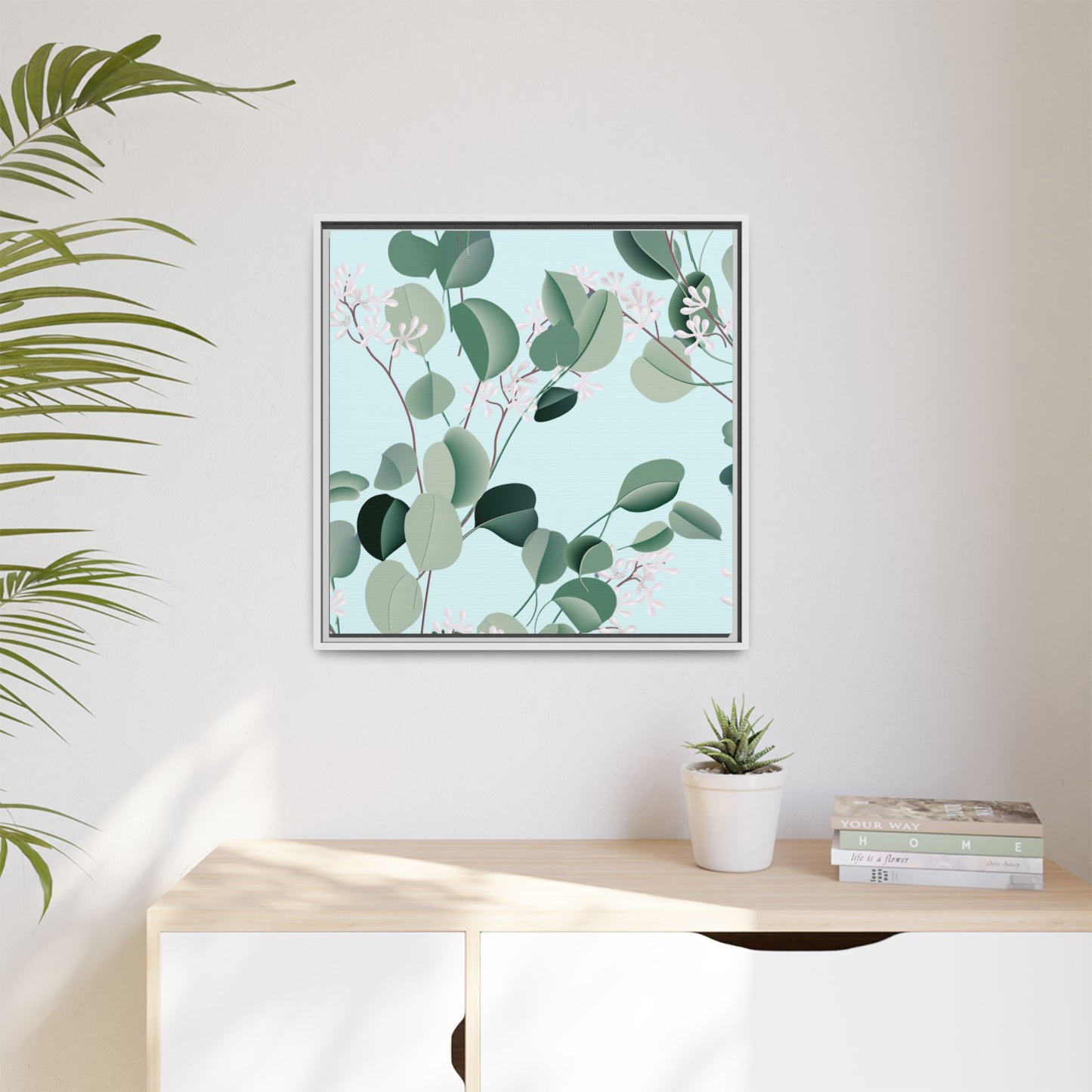 Spa Day Framed Matte Canvas Art - Multiple Frame Colors & Size Options