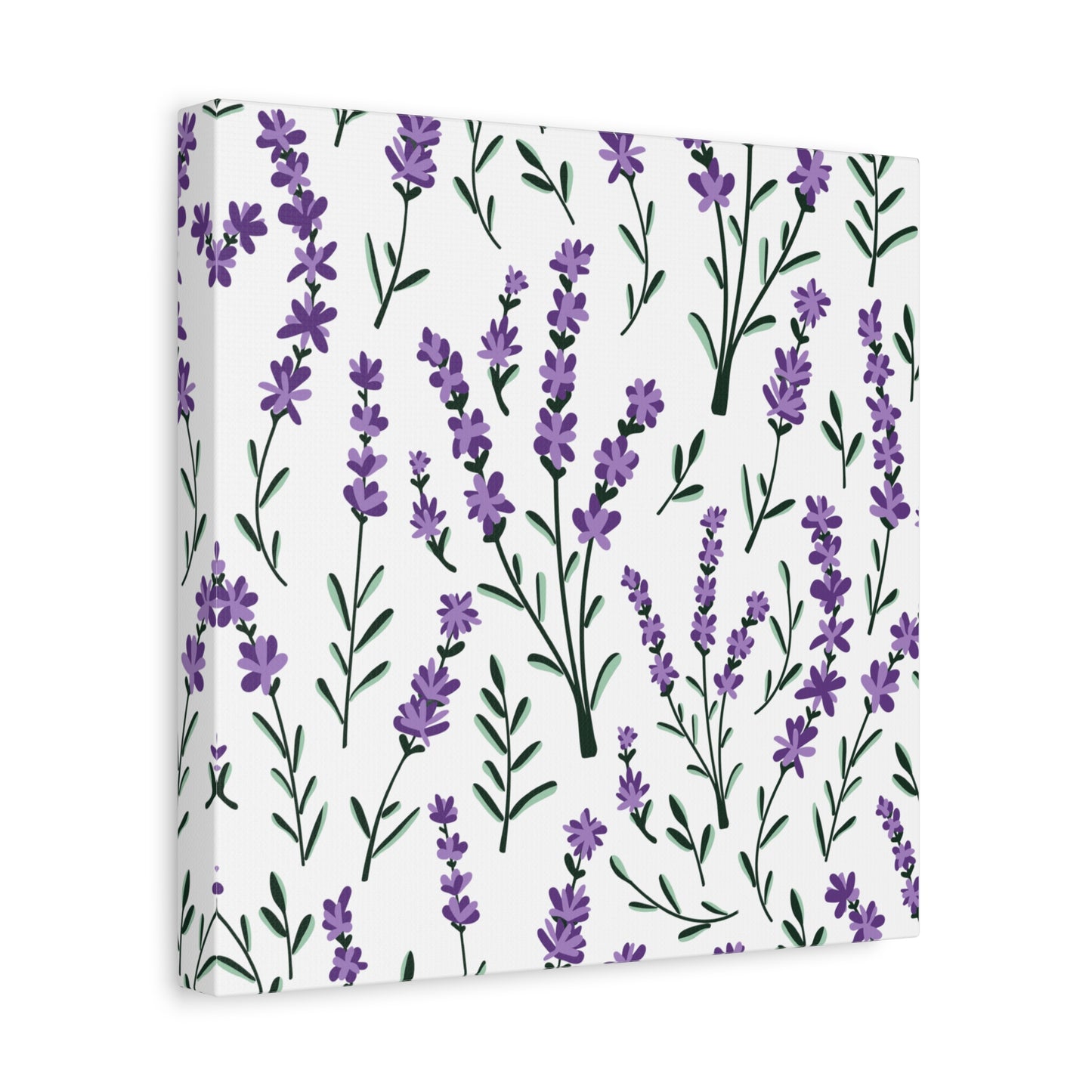 Lavender White Canvas Art Print - Multiple Sizing Options - Lavender Floral Canvas Wall Art, Lavender Home Decor, Gift for Her, Nature-Inspired Art