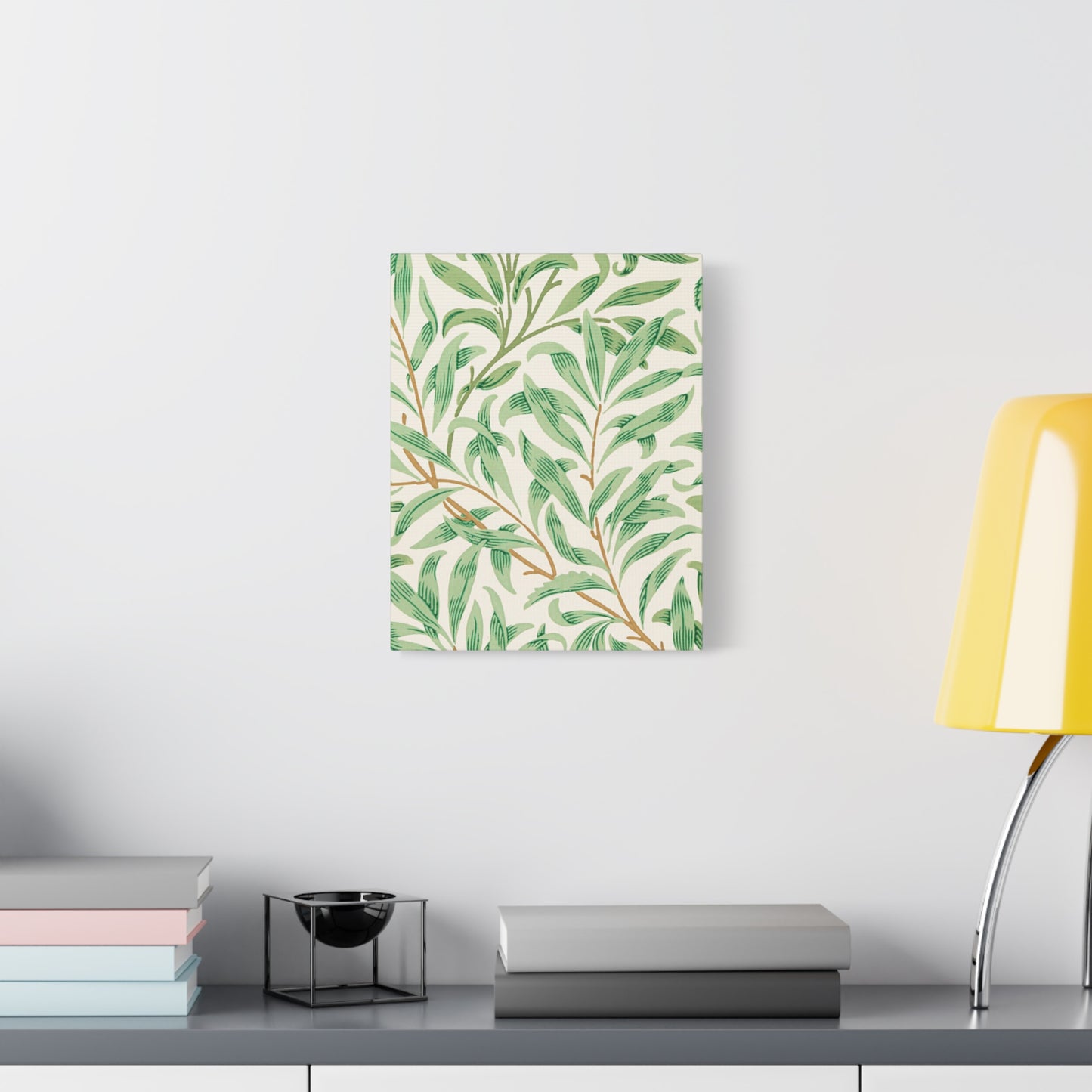 Willow Boughs Canvas Art Print - Multiple Sizing Options - Botanical Wall Art, Leafy Decor, Nature-Inspired Canvas, Modern Home Decor, Gift for Nature Lovers, Housewarming Gift