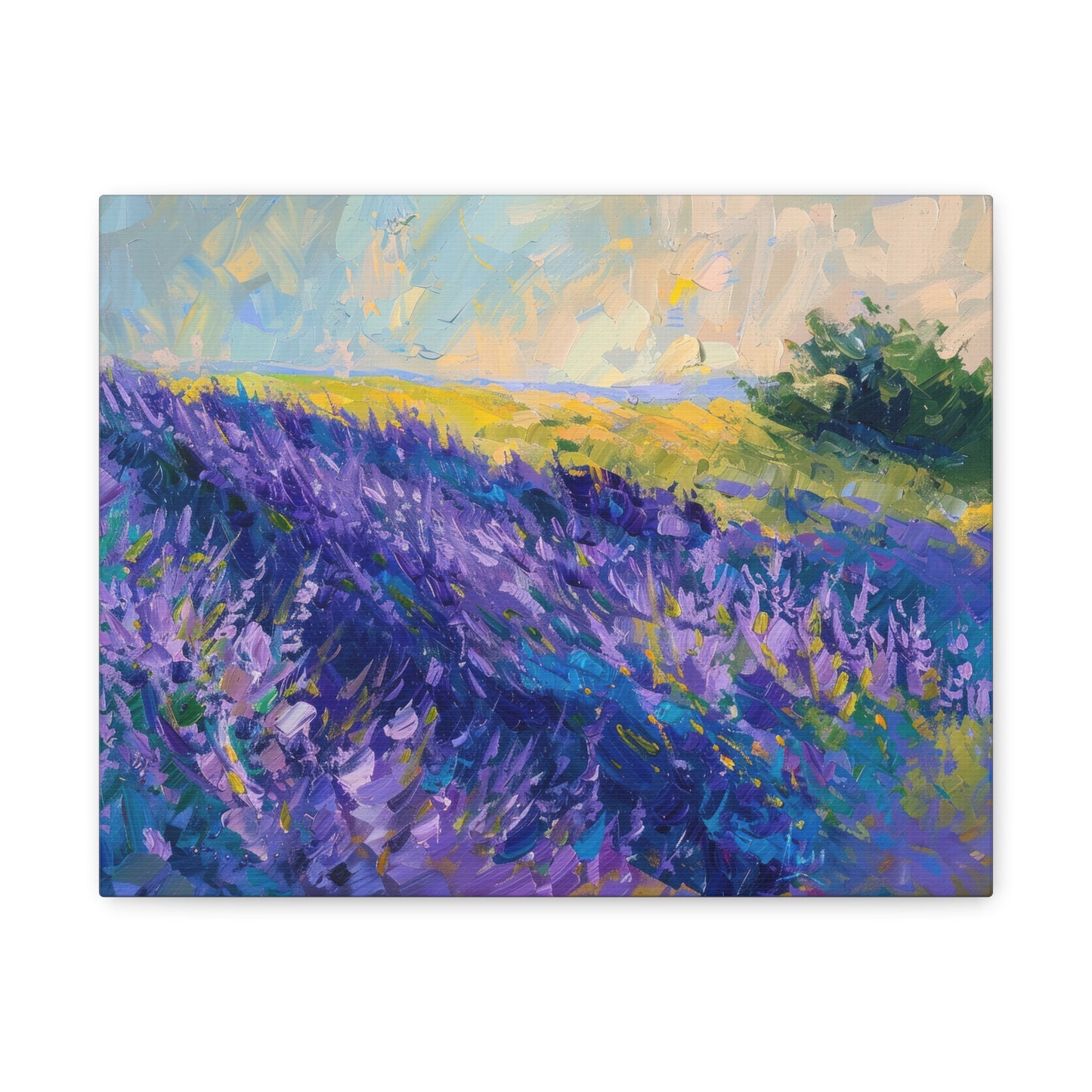 Lavender Fields Canvas Art Print - Multiple Sizing Options - Lavender Fields Canvas Wall Art, Home Gift, Nature Decor, Art for Her