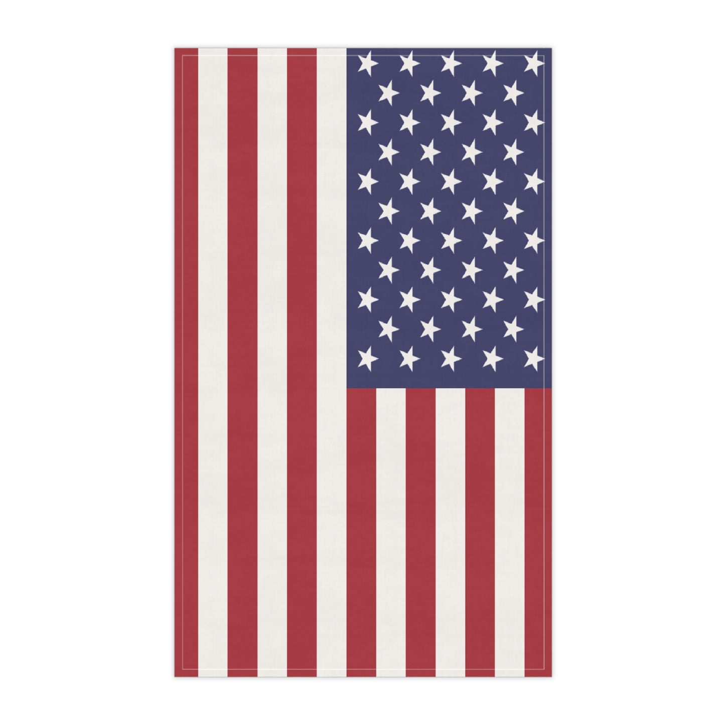 American Flag Tea Towel - Patriotic Cotton Kitchen Towels, USA Flag Dish Towels, Fourth of July Decor, Americana Home Accessories