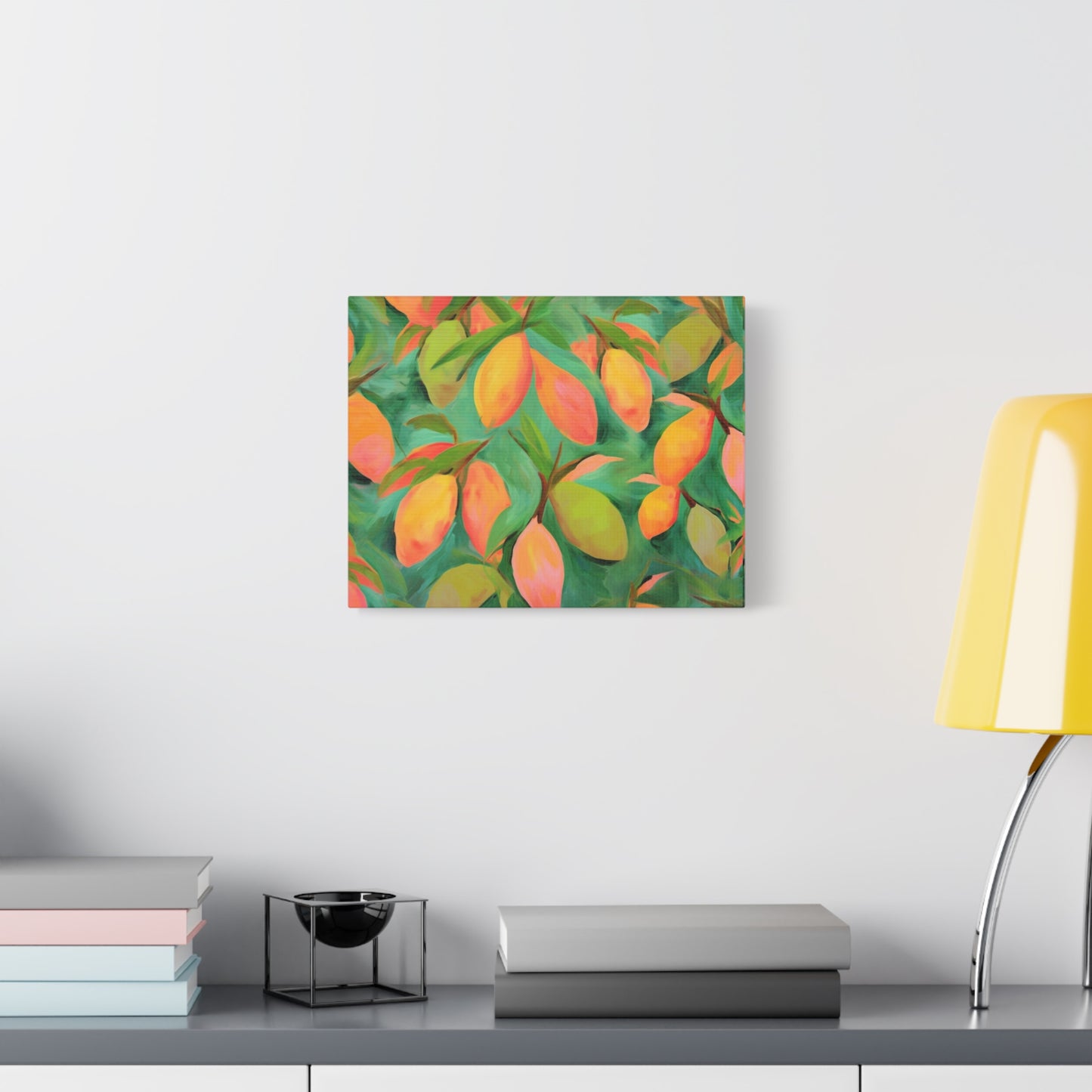 Mangoes Canvas Art Print - Multiple Sizing Options - Vibrant Mango Canvas Wall Art Print, Colorful Wall Decor, Perfect for Gifts, Mango Lover's Decor