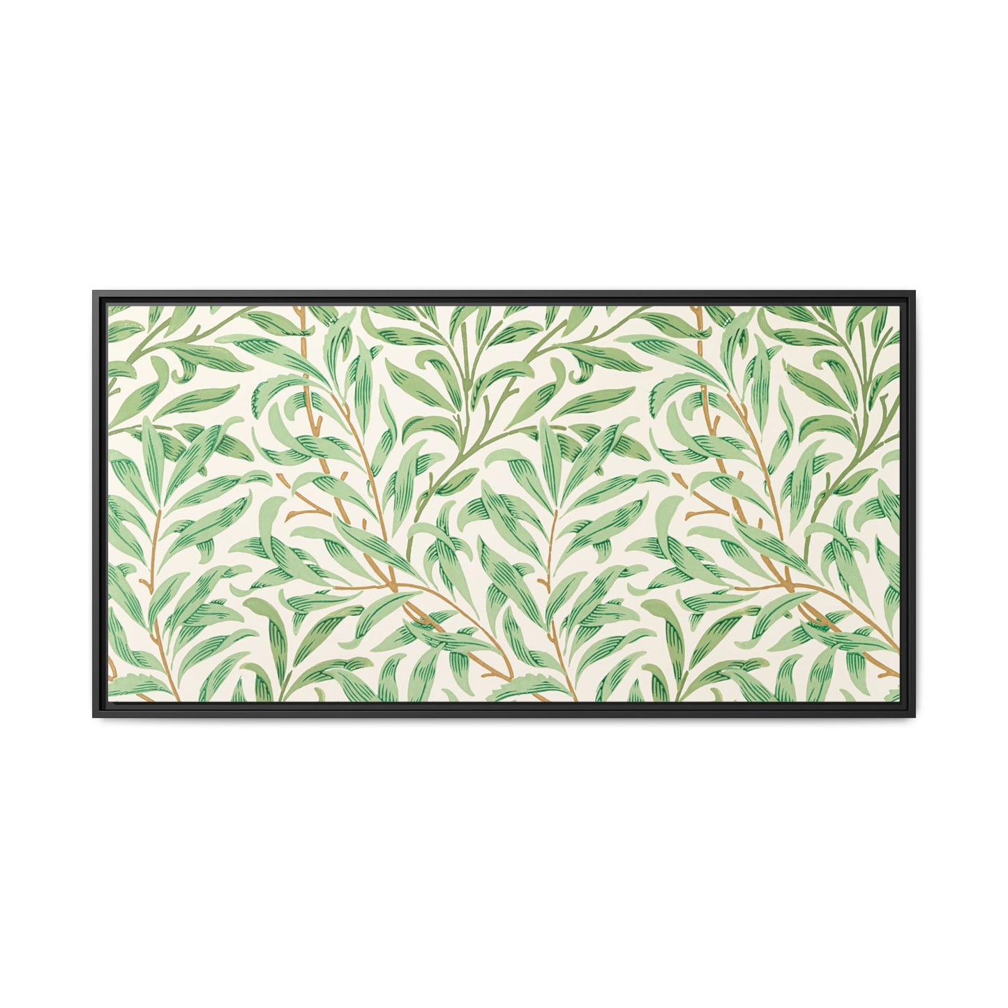 Willow Boughs Framed Matte Canvas Art - Multiple Frame Color & Size Options