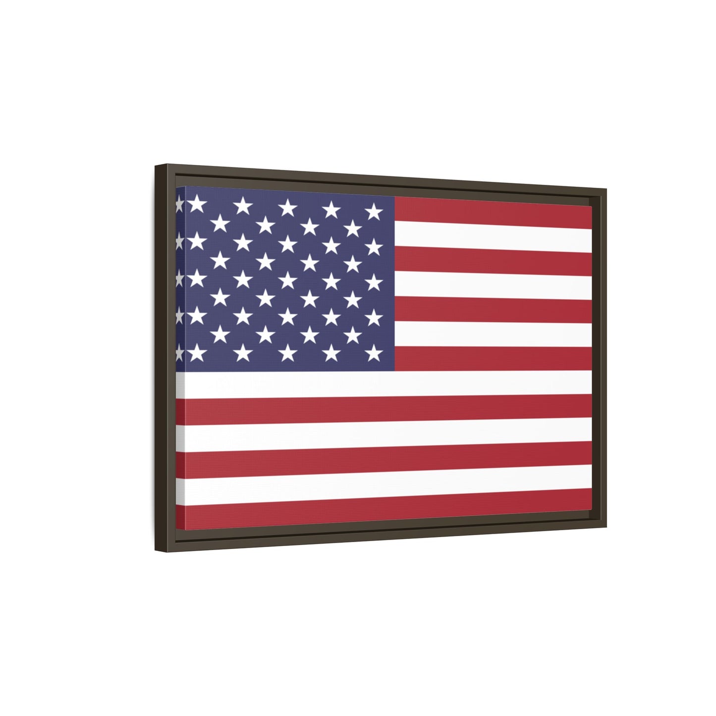 American Flag Framed Canvas Wall Art, Multiple Sizing Options with 1.25" depth - Patriotic Home Decor, USA Flag Artwork, Independence Day Decoration, Gift for Veterans