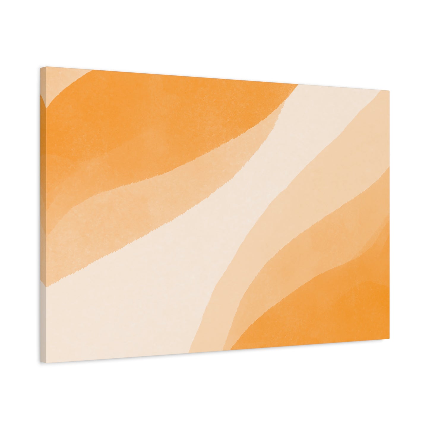 Orange Creamsicle Canvas Wall Art Print - Multiple Sizing Options - Modern Abstract Canvas Art Print for Home Decor, Orange Color Palette, Gift Idea for Art Lovers