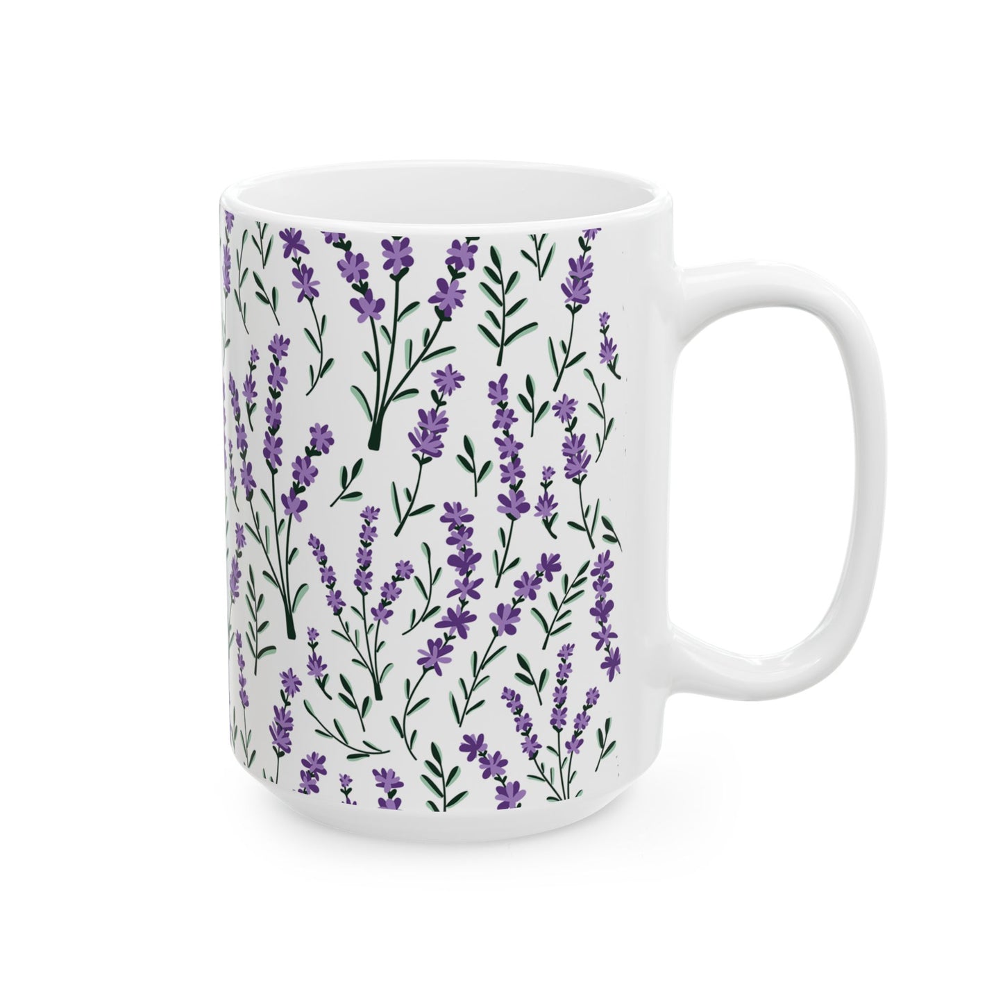 Lavender Ceramic Mug - 11 oz. & 15 oz. options