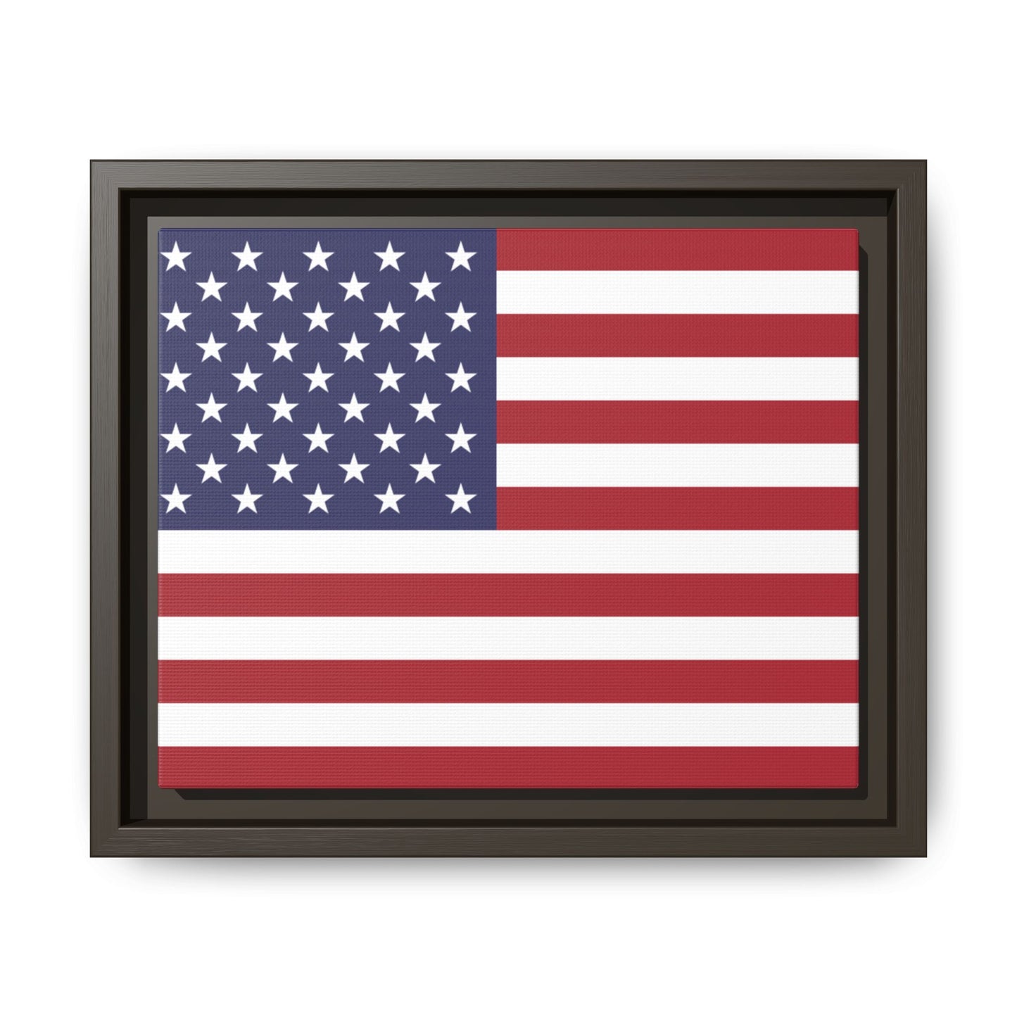 American Flag Framed Canvas Wall Art, Multiple Sizing Options with 1.25" depth - Patriotic Home Decor, USA Flag Artwork, Independence Day Decoration, Gift for Veterans