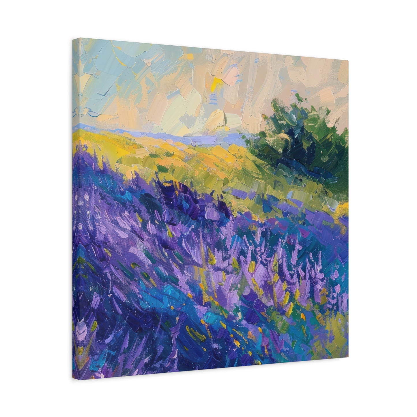Lavender Fields Canvas Art Print - Multiple Sizing Options - Lavender Fields Canvas Wall Art, Home Gift, Nature Decor, Art for Her