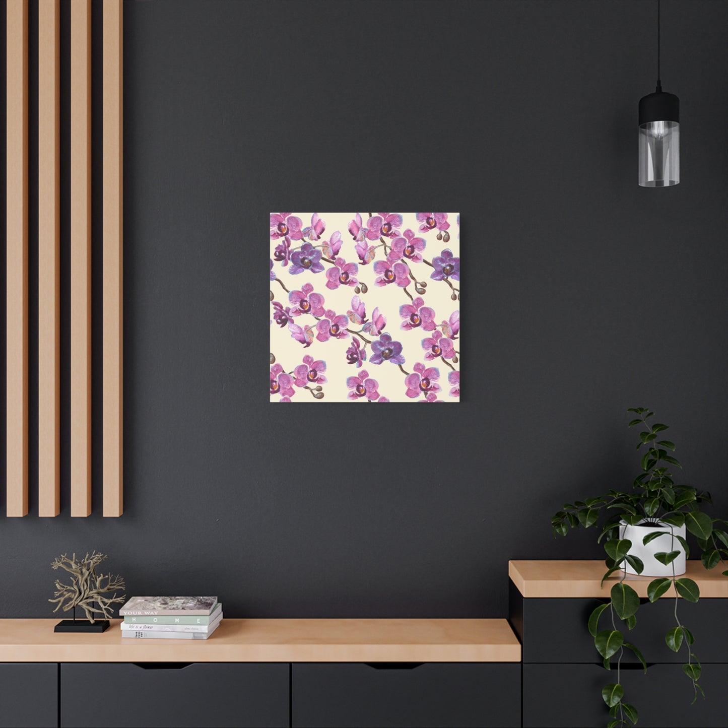 Vanilla Orchid Canvas Art Print - Multiple Sizing Options - Floral Canvas Wall Art, Orchid Print Decor for Home or Office, Gift for Flower Lovers, Mother's Day, Housewarming Decoration
