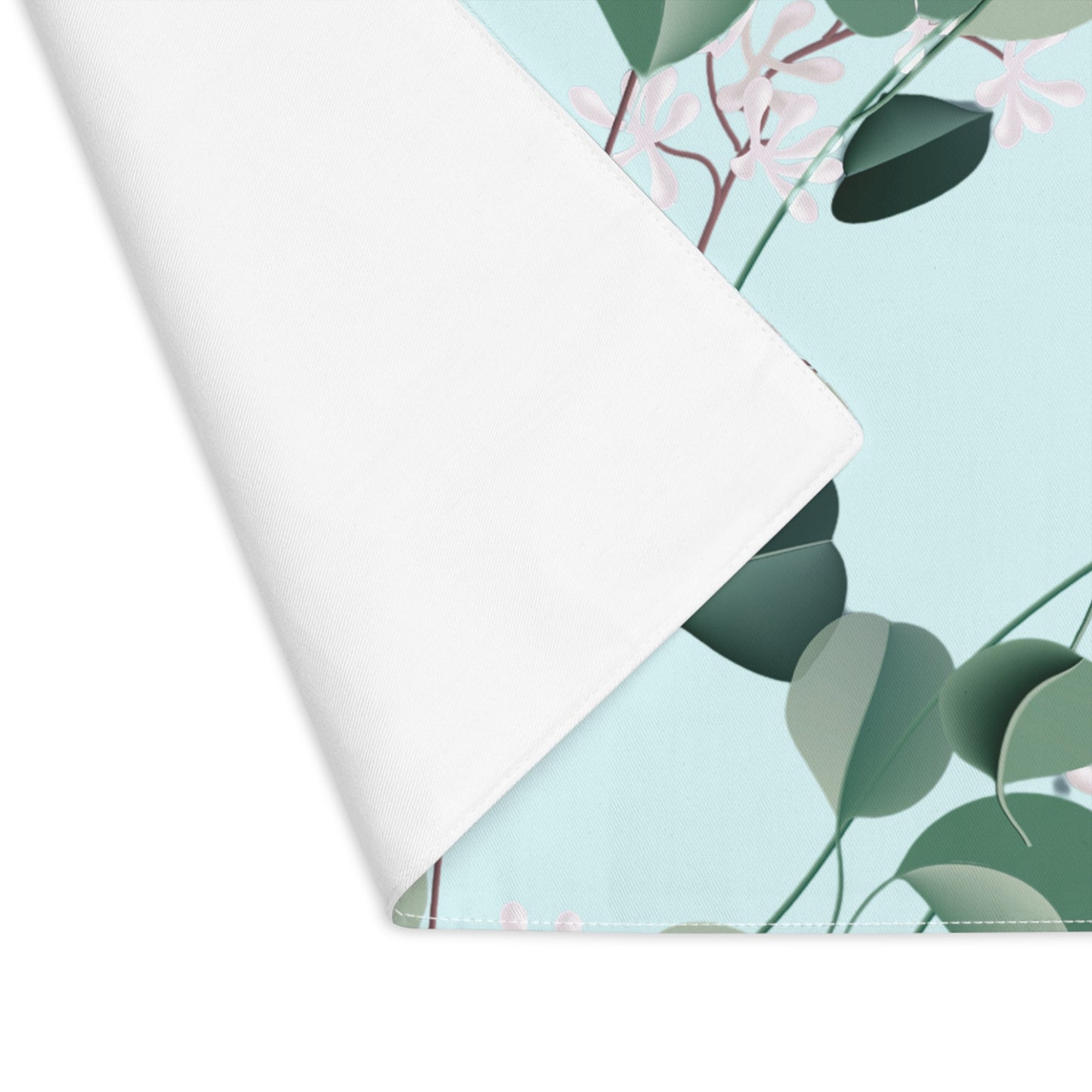 Spa Day Placemat, 18" × 14" Cotton Twill - 1 count - Botanical Eucalyptus Design, Housewarming Gift, Kitchen and Dining