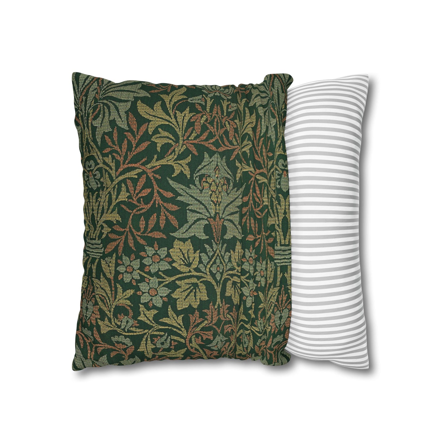 Flower Garden Printed Square Pillow Cover (no insert) - Multiple Sizes (14"x14", 16"x16", 18"x18", 20"x20"), Includes zipper closure