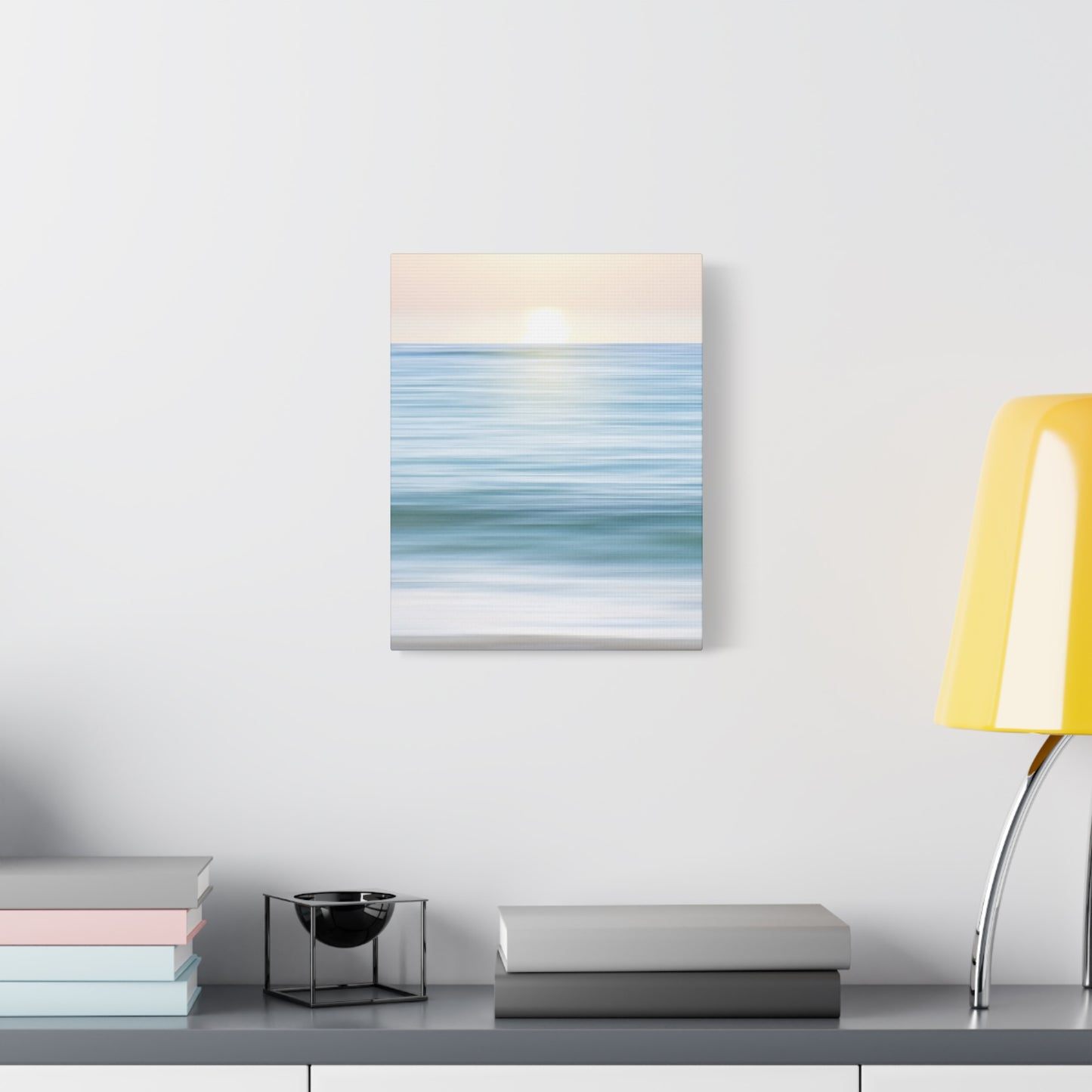 Coastal Cottage Sunset Canvas Art Wall Print - Multiple Sizing Options- Serene Ocean Canvas Wall Art, Coastal Decor, Beach House Wall Art, Living Room Decor, Gift for Ocean Lovers