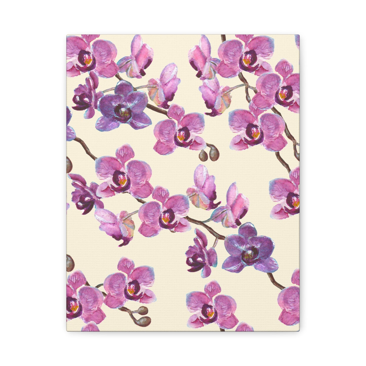 Vanilla Orchid Canvas Art Print - Multiple Sizing Options - Floral Canvas Wall Art, Orchid Print Decor for Home or Office, Gift for Flower Lovers, Mother's Day, Housewarming Decoration
