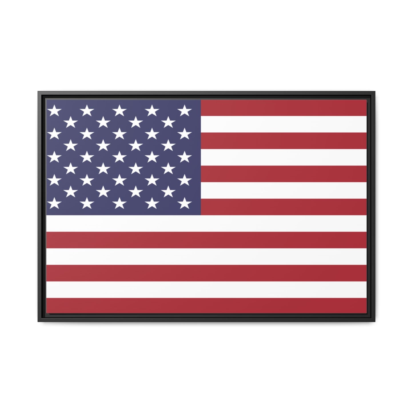 American Flag Framed Canvas Wall Art, Multiple Sizing Options with 1.25" depth - Patriotic Home Decor, USA Flag Artwork, Independence Day Decoration, Gift for Veterans