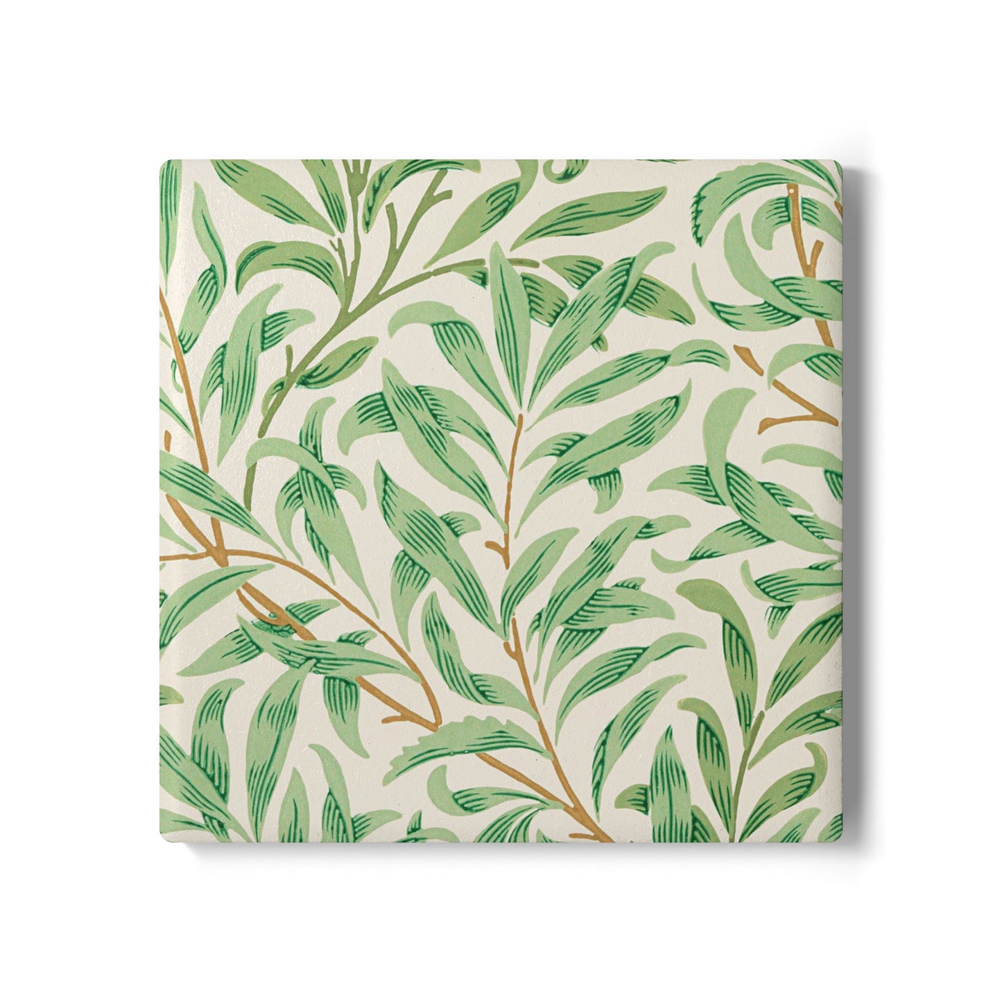 Willow Boughs - Ceramic Tile Coaster, Cork Backed - Round or Square Size Choices, Perfect for Home Decor & Gifts - Priced per coaster