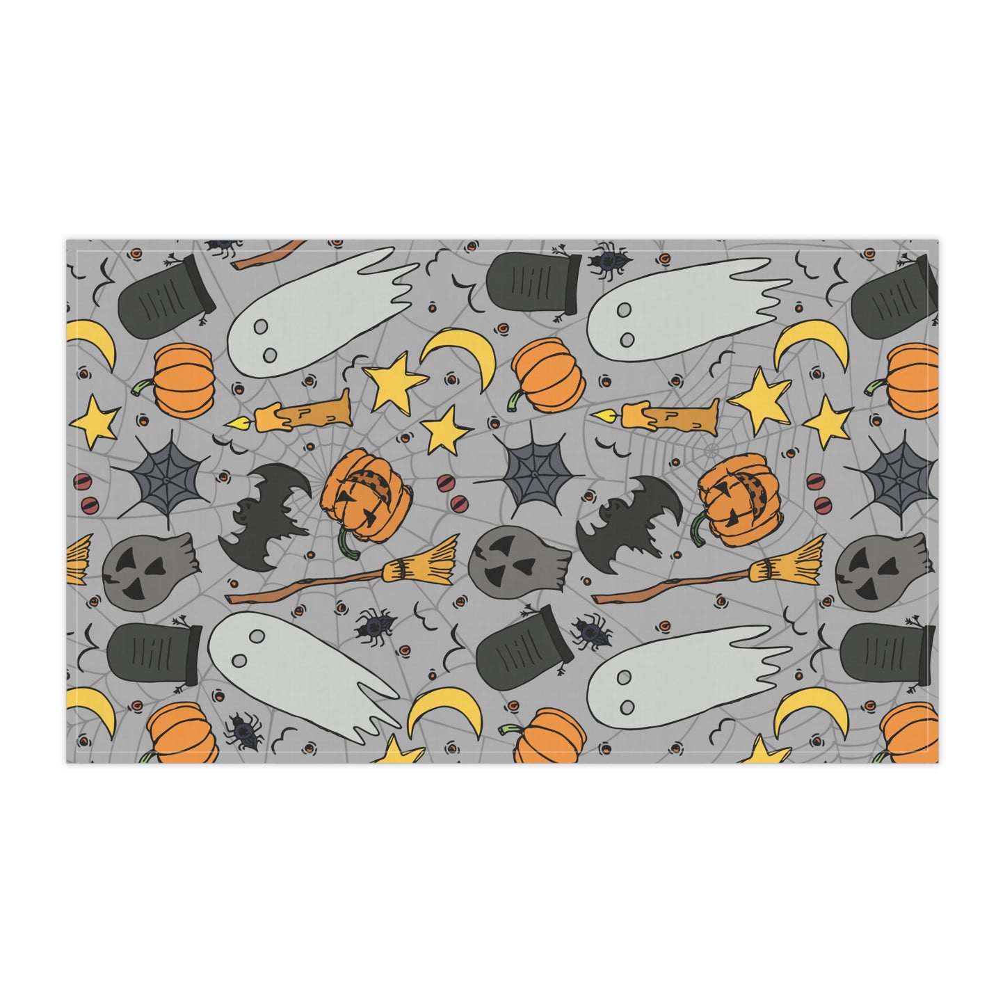 Halloween Fun - Spooky Halloween Tea Towels, 18" x 30" Ghost Halloween Kitchen Towels, Fall Home Accents, Holiday Gift Idea, Whimsical Halloween Barware