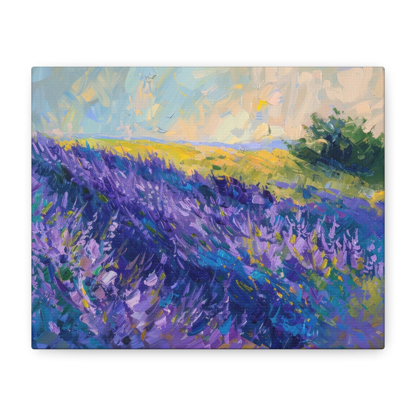 Lavender Fields Canvas Art Print - Multiple Sizing Options - Lavender Fields Canvas Wall Art, Home Gift, Nature Decor, Art for Her