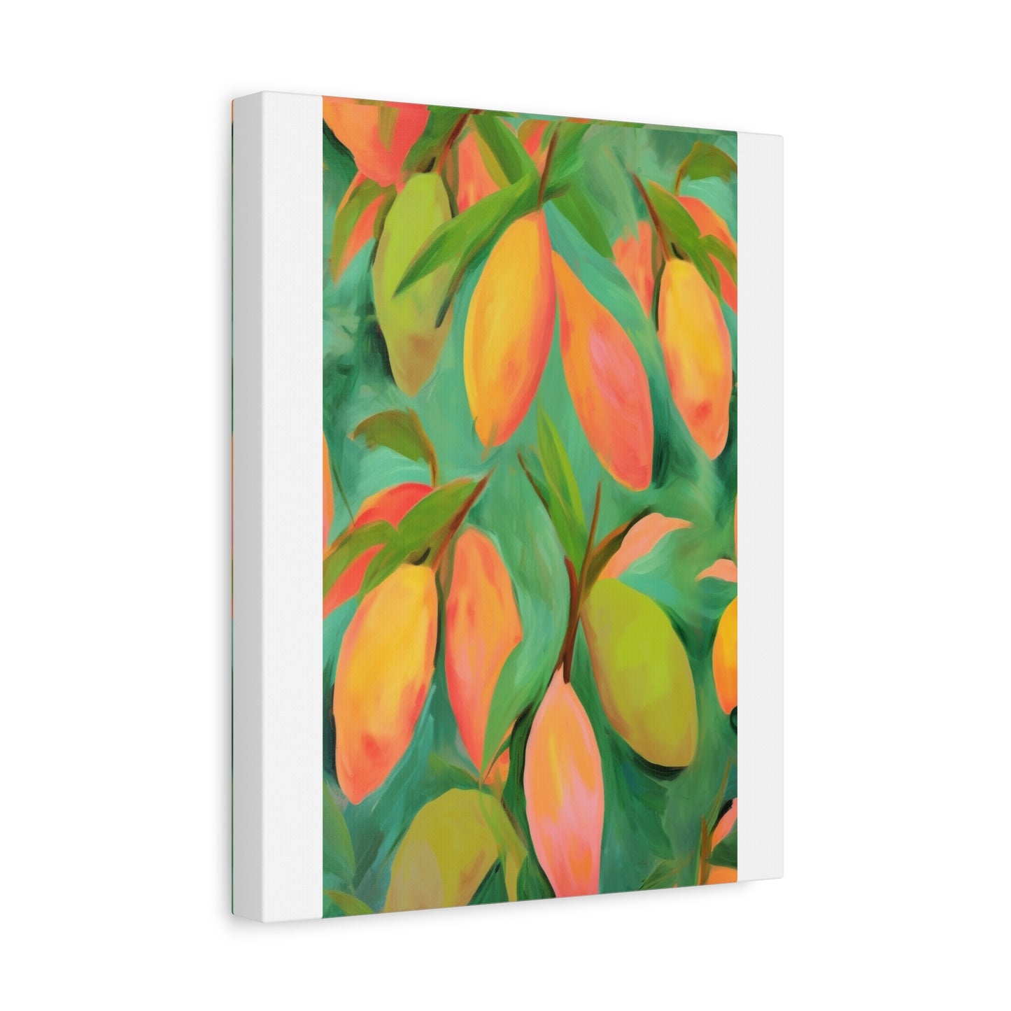Mangoes Canvas Art Print - Multiple Sizing Options - Vibrant Mango Canvas Wall Art Print, Colorful Wall Decor, Perfect for Gifts, Mango Lover's Decor