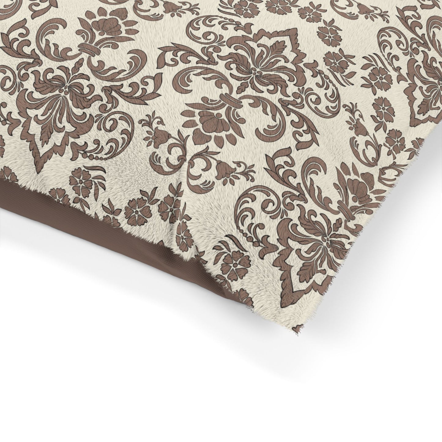 Baroque Mocha Dog Pet Bed - Multiple Size Options (28" x 18", 40" x 30", 50" x 40") Mocha Striped Stylish Dog Mattress Bed, Comfy Pillow for Pets, Animal Gift, Stylish Dog Bed