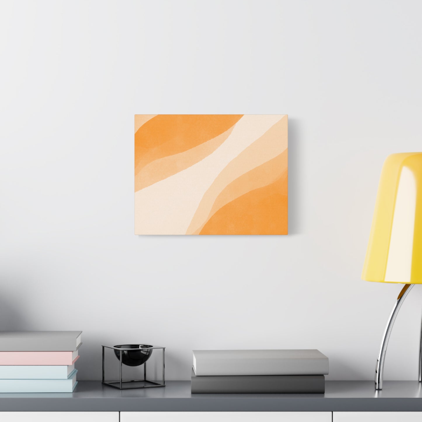 Orange Creamsicle Canvas Wall Art Print - Multiple Sizing Options - Modern Abstract Canvas Art Print for Home Decor, Orange Color Palette, Gift Idea for Art Lovers