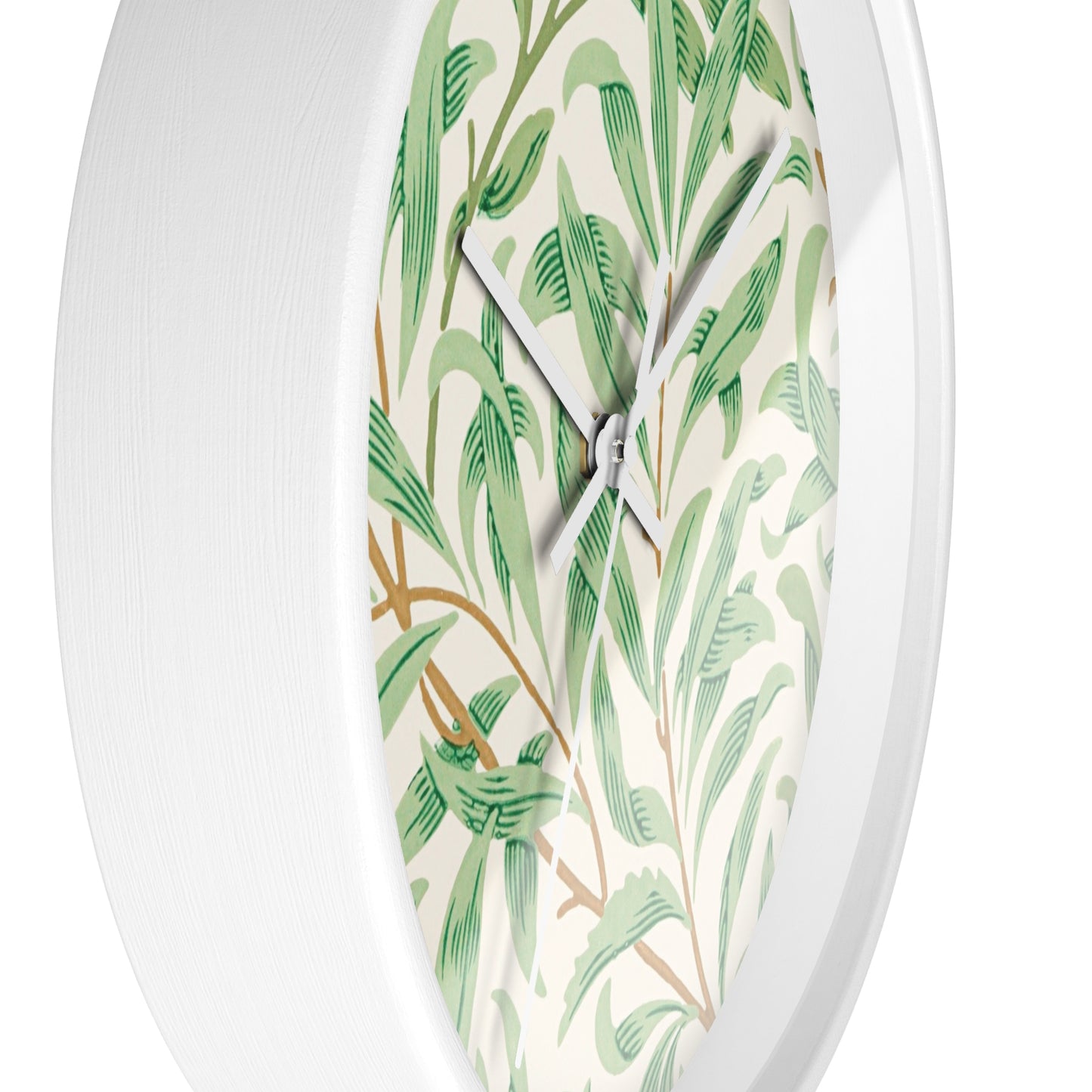 Willow Boughs Wall Clock - Select from Black, White or Natural Wood Frame