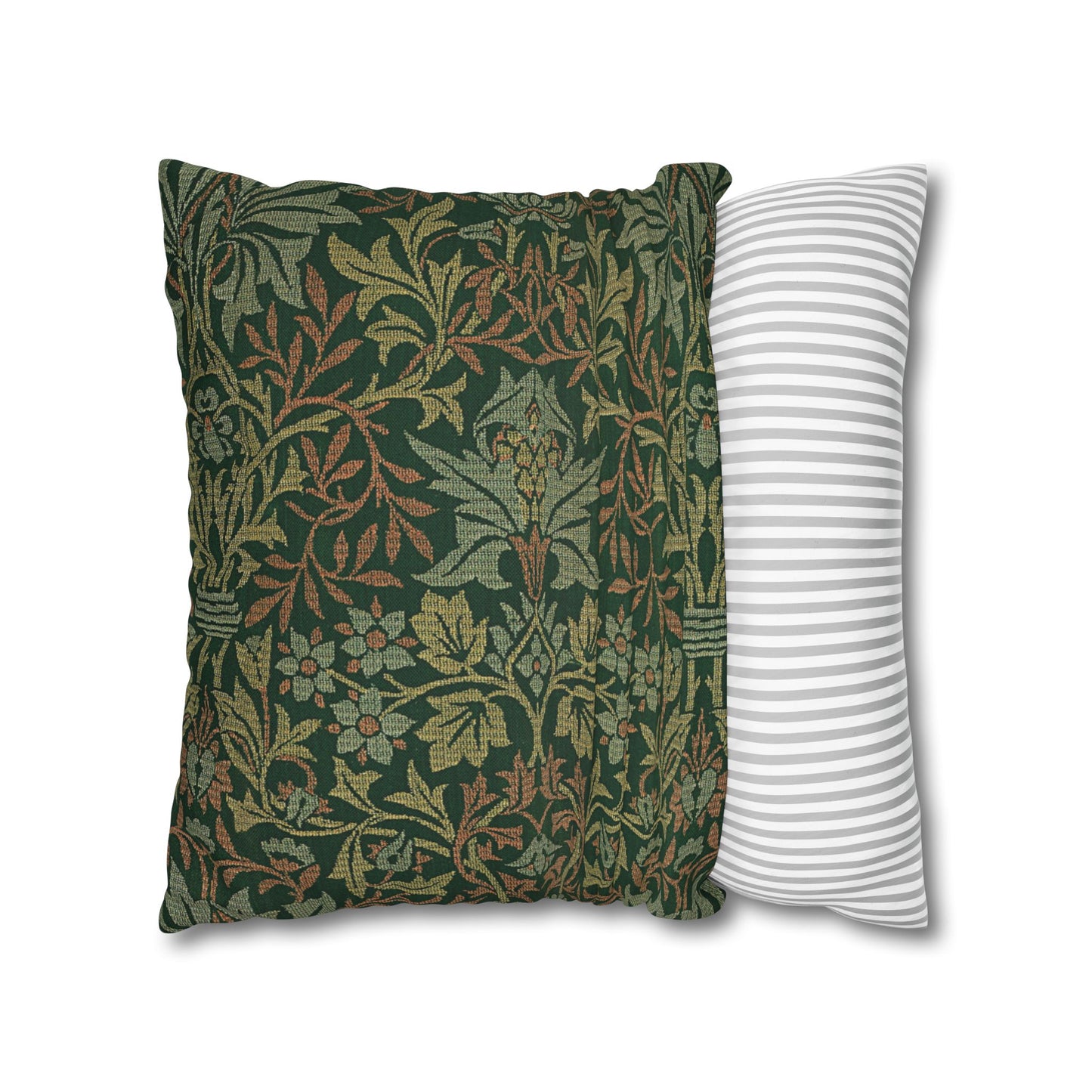 Flower Garden Printed Square Pillow Cover (no insert) - Multiple Sizes (14"x14", 16"x16", 18"x18", 20"x20"), Includes zipper closure
