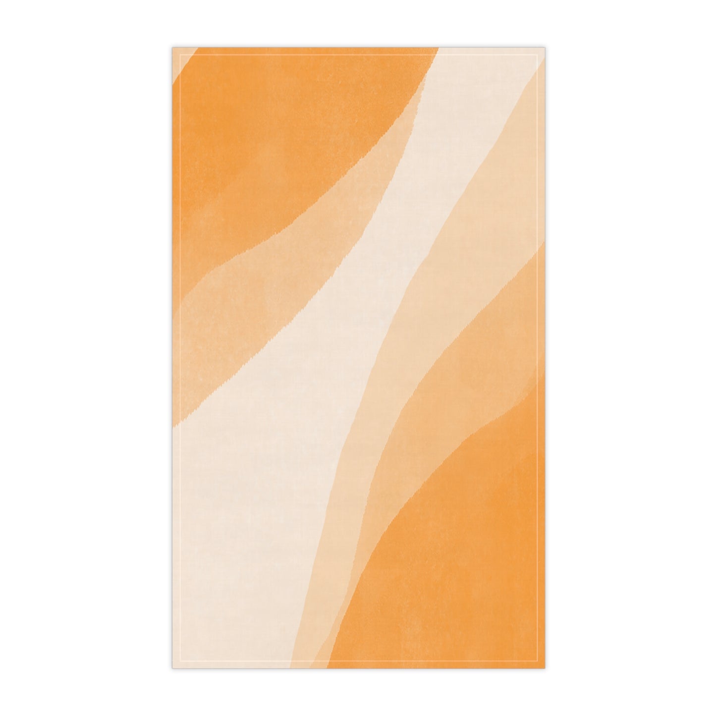 Orange Creamsicle Printed Tea Towels - 100% Cotton Twill, 18" x 30"