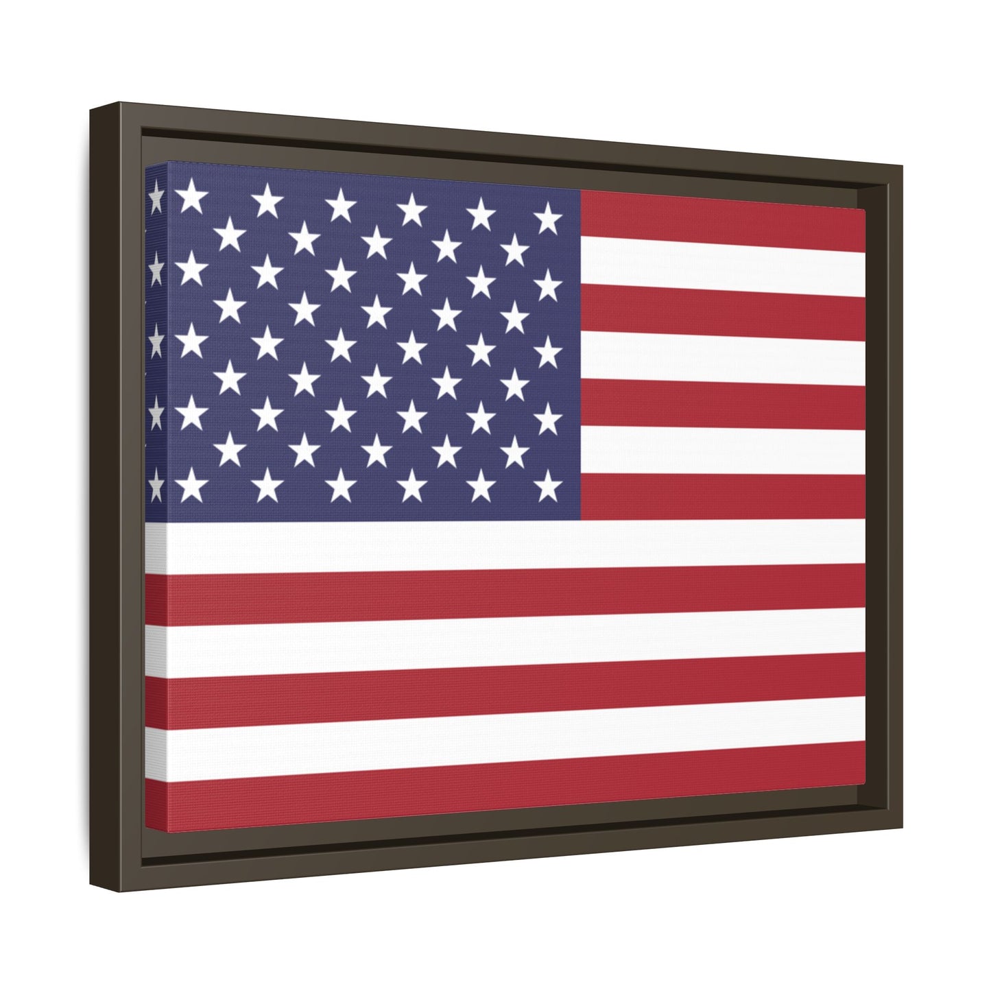 American Flag Framed Canvas Wall Art, Multiple Sizing Options with 1.25" depth - Patriotic Home Decor, USA Flag Artwork, Independence Day Decoration, Gift for Veterans