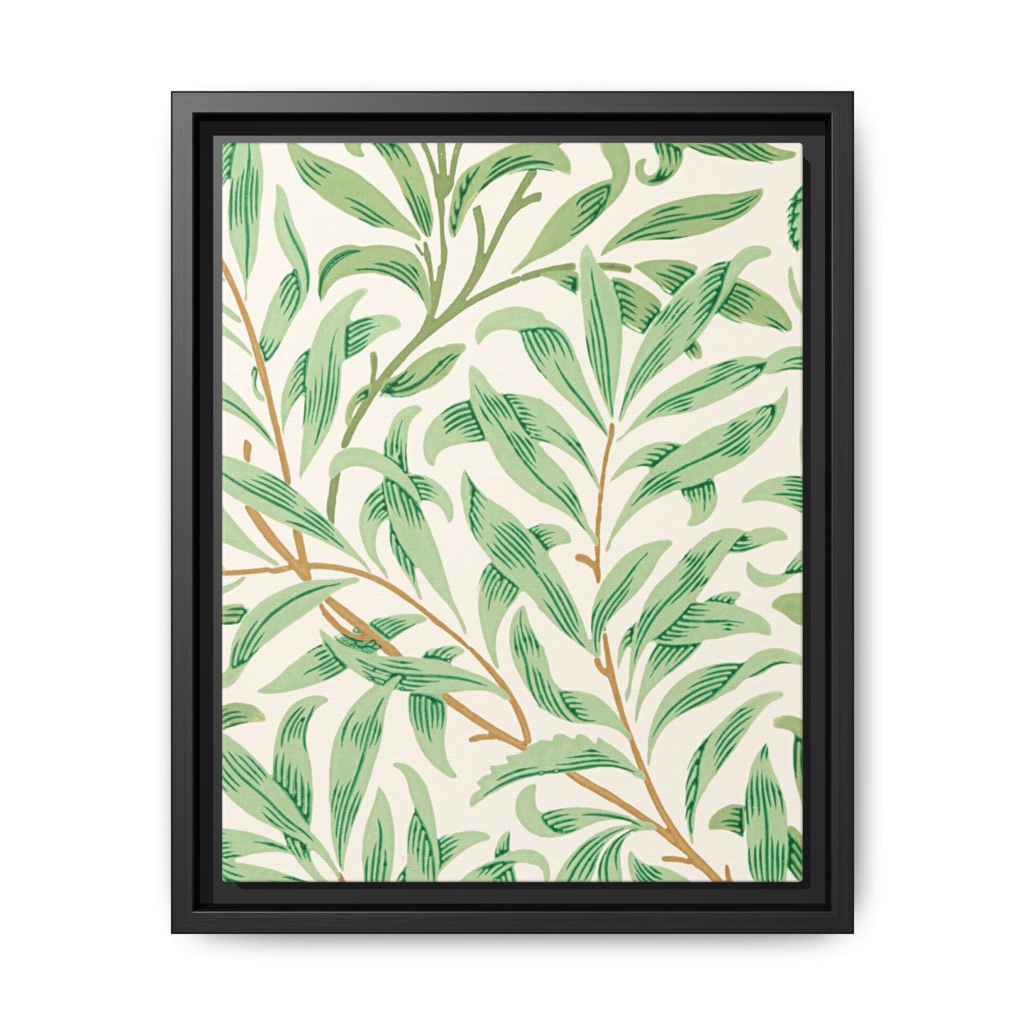 Willow Boughs Framed Matte Canvas Art - Multiple Frame Color & Size Options