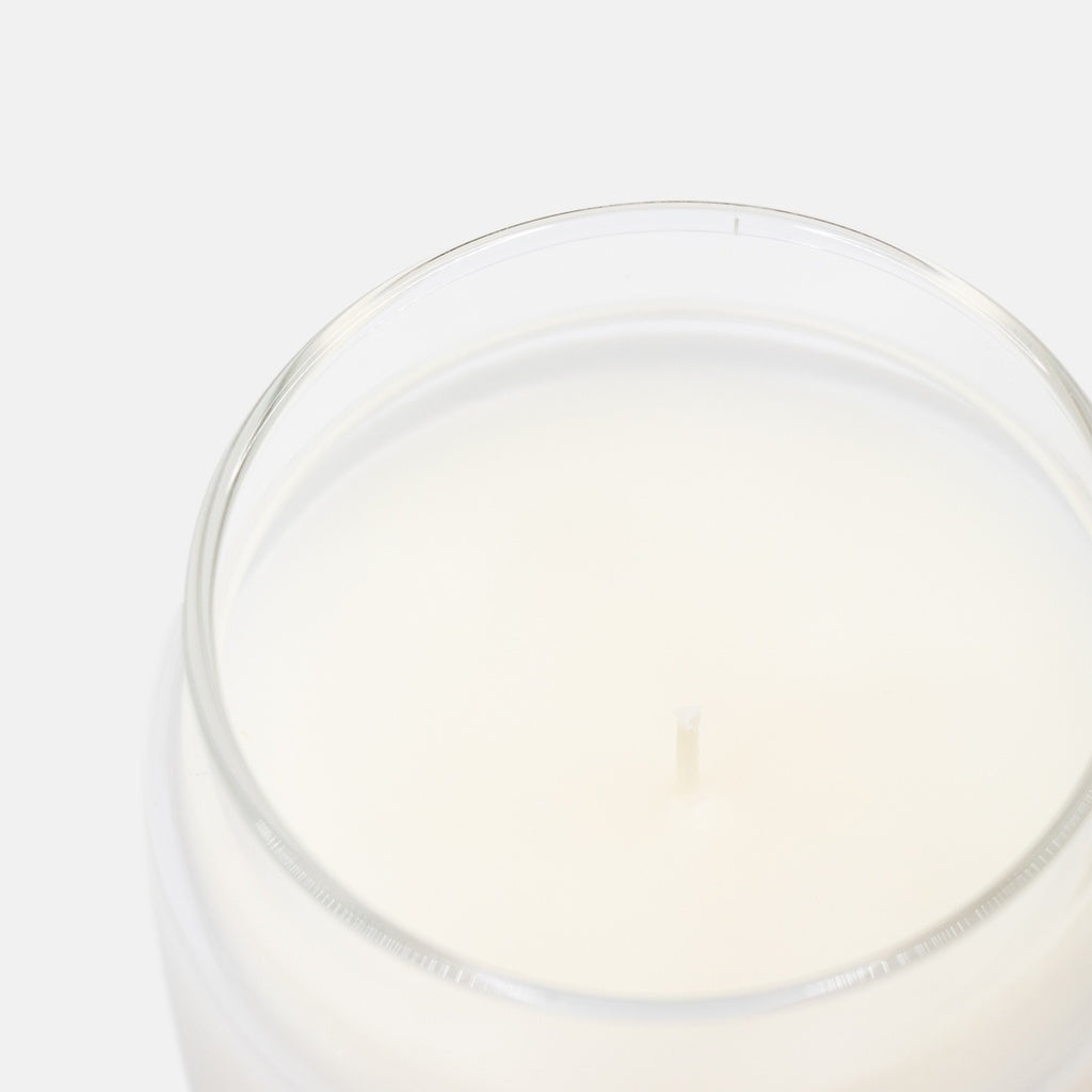 Apothecary jar candle with wick