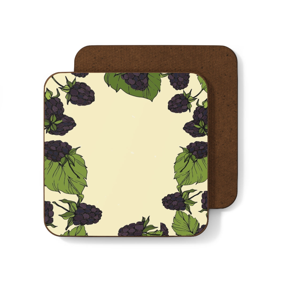 Blackberry Vanilla Coasters Hardboard Back - 4 Pack