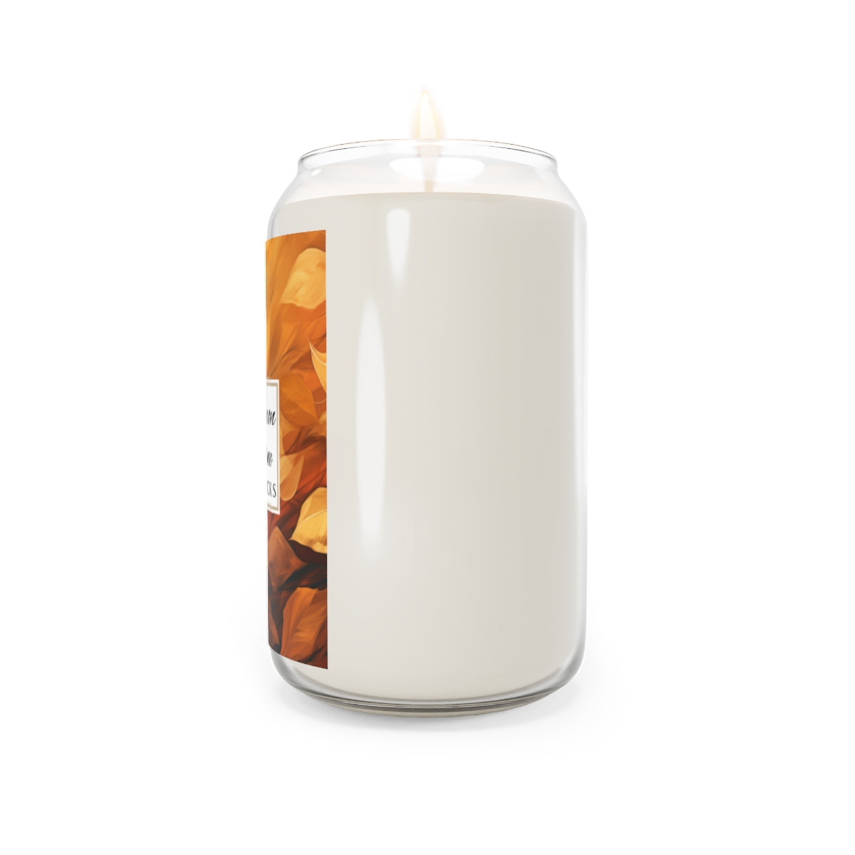 Cinnamon Praline Scented Soy Wax Candle, 13.75 oz. Clear Jar - Cozy Home Décor, Fall Scented Candle, Gourmand Candle, Thanksgiving Decor, Christmas Gifts