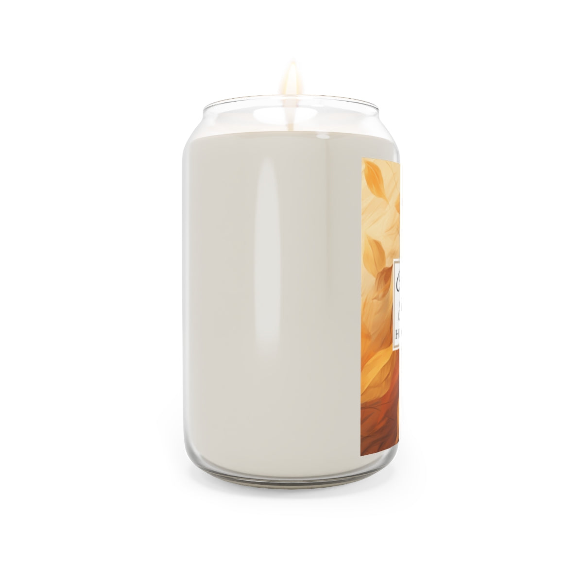 Cinnamon Praline Scented Soy Wax Candle, 13.75 oz. Clear Jar - Cozy Home Décor, Fall Scented Candle, Gourmand Candle, Thanksgiving Decor, Christmas Gifts
