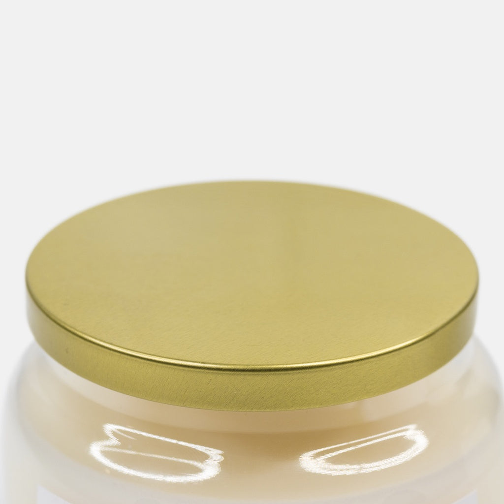 Gold Lid on Candle Apothecary Jar
