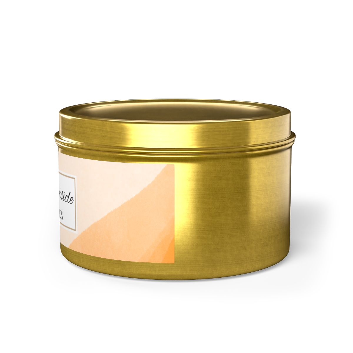 Orange Creamsicle Coconut Soy Wax Candle, 8 oz. Gold Tin Jar with Lid - Summer Candle, Orange Scented Candle, Gourmand Scented Candle