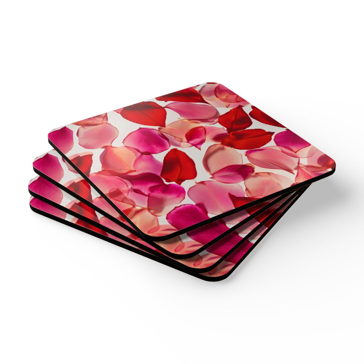 Rosewater Coasters Hardboard Back - 4 Pack